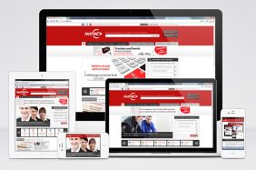 Le site netpme.fr en responsive design.